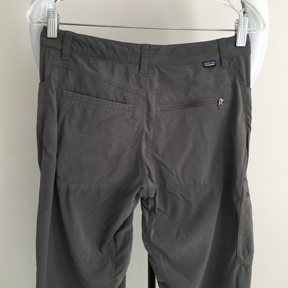 PATAGONIA Gray Zip Pockets Adjustable Length Drawstring Hiking Pant - Picture 14 of 16